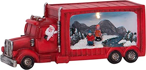 LED-Weihnachtsfigur Merryville Santa im Truck 1 warmwhite LED, ca. 21x9 cm, batteriebetrieben, Timer