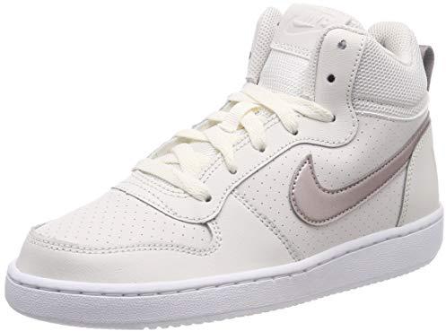 Nike Court Borough Mid (gs), Jungen Gymnastikschuhe, Grau (Phantom/MTLC Red Bronze/White 007), 36 EU