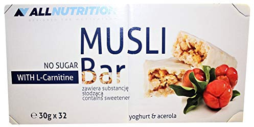 Muesli Bar + L-Carnitine, Yoghurt & Blackcurrant - 32 Bars