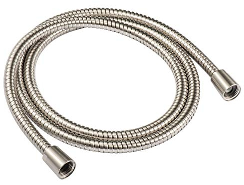 JAKARDA 152,4 cm extra langer Brauseschlauch Ersatz für Brauseschlauch, 304 Edelstahl, lange Handbrause Schlauch mit Messingarmatur 60 Inch gebürsteter nickel