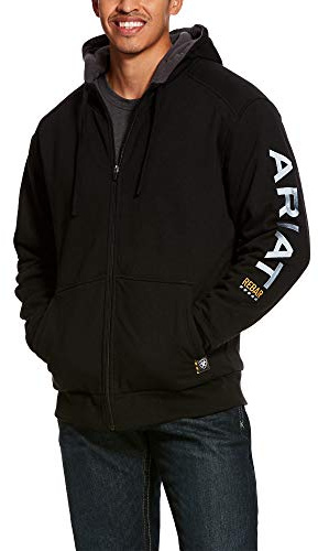 ARIAT Mens Rebar All-Weather Full Zip Hoodie