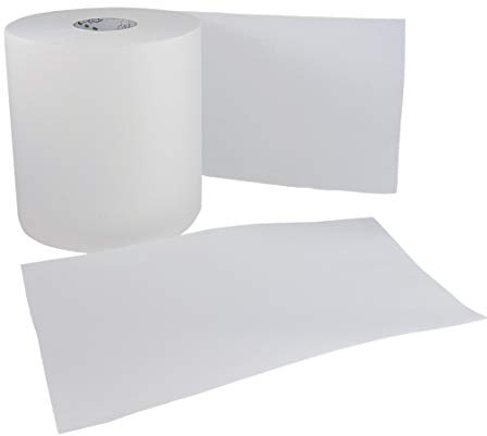 Papel Secamanos Bobina 153 metros (1,1 Kg) 100% Pura Celulosa 2 Capas con precorte y salida central Mecha. Pack 18 rollos.