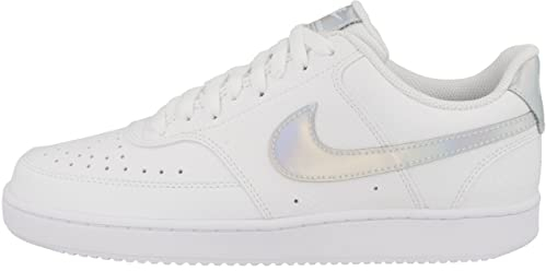 Nike Court Vision Low, Scarpe da Basket Donna, White Multi Color Black, 41 EU