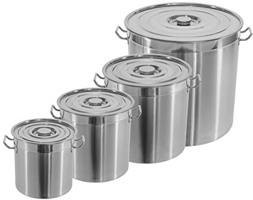 Kochtopf Suppentopf Topf Gastro Gastronomie Edelstahl 19-92L Größe 30 Liter