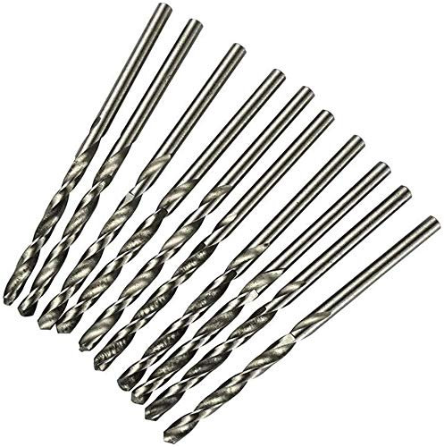 Lot de 10 forets métriques à tige droite 0,4mm