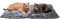 Furhaven Large Cat Bed ThermaNAP Quilted Faux Fur Self-Warming Pad, Washable - Gray, Large