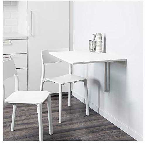 BestOnlineDeals01 NORBERG Hängetisch Hängetisch Hängetisch weiß 74x60cm robust und pflegeleicht Wandtische Esstische Tische und Schreibtische. Möbel Umweltfreundlich.