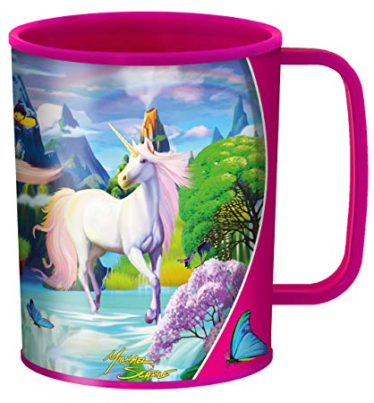 3D LiveLife Drinking Cup - Unicorn Bliss from Deluxebase. 3D Lenticular Magic Plastic Cup. 300ml Plastic Cups for Kids with Original Artwork Licensed from Renowned Artist, Michael Searle