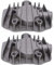 2Pz Testata del Cilindro del Compressore D'aria 2.5/3P Parti di Raffreddamento in Alluminio, Filettatura G3/8 Compressore d'aria di Ricambio 48mm x 62mm