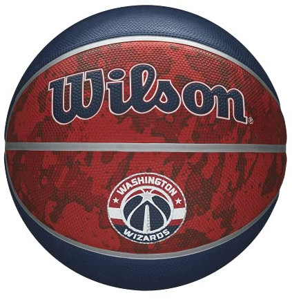 WILSON NBA Team Tiedye Basketball – Größe 17,8–74,9 cm, Washington Wizards
