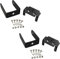 Jopto 2 Stück Multifunktions Aluminium Alloy Servo SupporMultifunction für 995 996R, Multifunktions-Servomotorhalterung + U-förmige Halterung + Schrauben