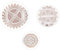 TOSSPER 3pcs Cake Tire Cutter Gear Tool Wheel Cutter Lace Decorating Fondant Cutter Tools