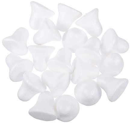 Styropor Glocken Handwerk Schaum Glöckchen: 5cm Styroporformen DIY Basteln Bemalen 50 Stücke Weihnachtsschmuck Modellierung Weihnachten Festival Party Dekoration Schulprojekte Weihnachtsdeko