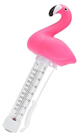 LANTRO JS Thermomètre de piscine flottant en forme d'animal de dessin animé Thermomètre flottant de piscine en plastique de haute précision pour piscine SPA