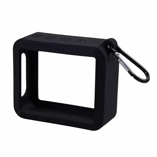 Custodia in silicone altoparlante per JBL GO 2 GO2 Stand Up Cover protettiva Shell anti-caduta viaggio durevole antiurto Custodia Bluetooth impermeabile Accessori per altoparlanti (black)