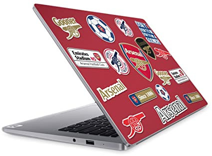 Head Case Designs Officially Licensed Arsenal FC Collage Logos Vinyl Sticker Skin Decal Cover Compatible With Mi NoteBook 14 (2020)