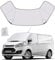 Auto Windschutzscheibe Sonnenschutz Kompatibel mit Ford Transit Custom 2012-2023, RV Frontscheibenabdeckung Sonnenschutz Anti Frost Ice Staub