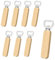 8 Pièces Décapsuleur Bois, Décapsuleurs Inoxydable, Ouvre Bouteille Cadeau avec Manche en Bois, Adeau pour Hommes et Amateurs de Bière