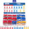 Hanibos 150 Pcs Crimp Connectors Electrical Crimp Connectors 0.5-6.0mm² Insulated Crimp Terminals Male and Female Spade Connectors Ring Terminals for Garages Car Electricians Mechanics Repairs