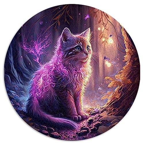 1000 Teile Puzzlecat Kreative runde Puzzles für Erwachsene und Familien Papppuzzles Anspruchsvolles Spiel Größe: 67,5 x 67,5
