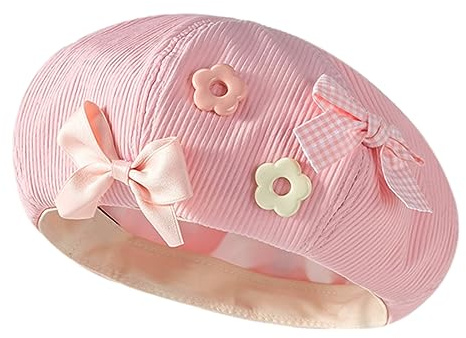 Cuteighteen Damen Baskenmütze, französische Lolita, Kawaii, Schleife, Maler, Baskenmütze, Mädchen, Y2K, adrett, Künstler, trendige Beanie-Mütze