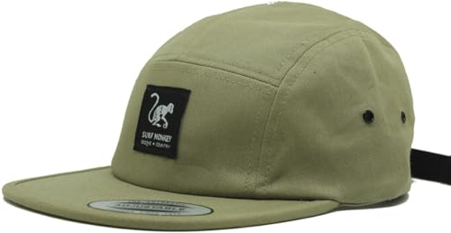 Verstellbare Strapback-Kappe – klassische Jockey Cap – Baseballkappe für Herren/Damen mit 5 Paneelen, beige, One size