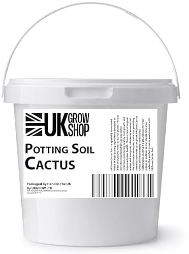 UK GROW : 20L Premium Cactus and Succulent Soil Blend - 20 Litre - Tailored for Thriving Plants in the UK (STRONG BUCKET)