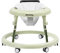Aibeirbaby Baby Lauflernhilfe, Faltbarer Baby Walker mit Bremsendesign und Tablett, Anti-Rollove Lauflernwagen mit 10-Fach Höhenverstellbar, Lauflernhilfe Baby (Grün)