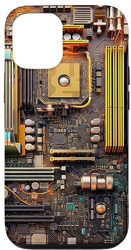 Motherboard Phone Case Fantasy Tech CPU Chipset Bios RAM Case for iPhone 15