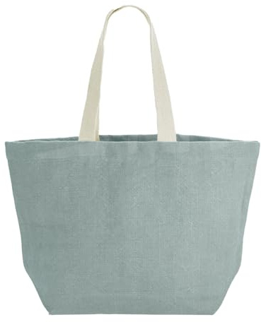 Soft Washed Jute Beach Bag Strandtasche