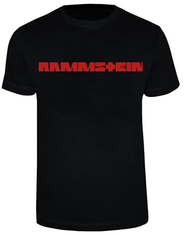 Rammstein T-Shirt Zeit schwarz, Offizielles Band Merchandise Fan Shirt mit Brust- und Rückendruck- S