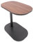 Table d'appoint réglable en hauteur en forme de C pour canapé, lit et bureau (couleur noyer)