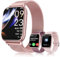 RifePhi SmartWatch Damen mit Telefonfunktion, 1,83 Uhr mit /SpO2/Menstruationszyklus 24H Herzfrequenz/Schlafmonitor/IP68 Wasserdicht/Fitness Tracker/für iOS Android (Purple Gold)