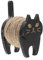 PHENOFICE 1 Satz Katzenrolle DIY Seilorganisator Stickgarn Kabelhalter Für Kabel Schreibtisch-drahthalter Exquisiter Kabelhalter Garnspulen Aus Fadenwächter Garnrolle Hölzern Black