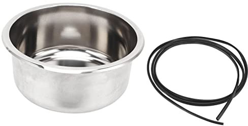 Tyenaza Évier RV, évier RV 295x130mm Rond en Acier Inoxydable 304 Grande capacité pour Yacht Camping-Car