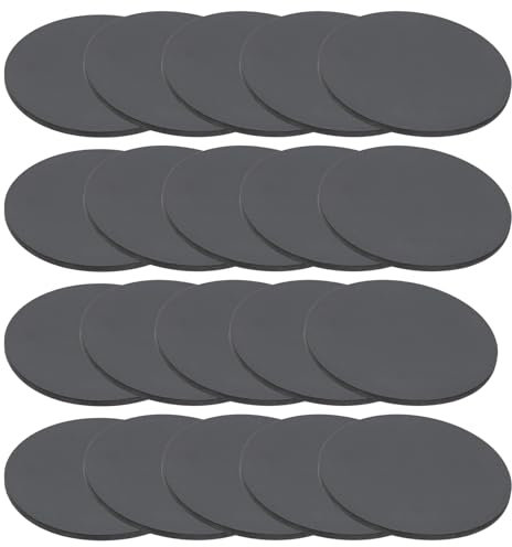 PATIKIL Rondelles en Caoutchouc Solide, 20 Pcs 70mm OD x 3mm Épais Joints Ronds en Caoutchouc pour Joints d'Étanchéité, Rondelles d'Espacement pour l'Artisanat de Joint DIY, Noir