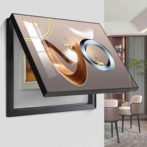Generisch Stromzähler Box Dekoration Verstecken Gemälde Abdeckung Stromkasten Abdeckung Stromzähler Abdeckung Box Moderne Stromzähler Dekorativ Verteilerkasten Gemälde ausblenden,13,50 * 40cm
