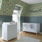 ZEEBRA - Babybett 60x120 - Kinderbett Mitwachsend - Set mit Wickelkommode, Wickelaufsatz, Rausfallschutz, 2 herausnehmbare Sprossen - 3-Fach verstellbare Liegefläche - Bambi Weiß