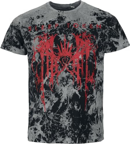 Sleep Token Logo Männer T-Shirt schwarz/grau Band-Merch, Bands
