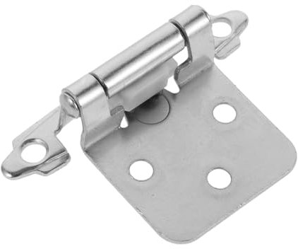 Alipis Charnières Robustes pour Armoires De Remorque 1/2 Pouce 1,5 Mm Épaisseur Acier Nickelé Fermeture Automatique Usage Camping-Car Caravane