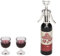 Alomejor 1/12 Simulation Doll House Red Wine Set for Kids Mini Garden and Window Display Resin and Metal Material Well Designed Miniature Toy Model for All Day Long Playing