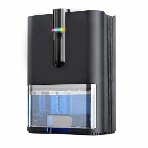 Deumidificatore Casa Elettrico, Deumidificatore Elettrico, Anti Muffa, Capacità del Serbatoio da 2500 ml, Ultra Silenzioso, Deumidificatores Portatile per Camera da Letto, Bagno, Armadio