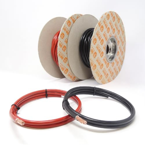 DBG Single Core Thin Wall Automotive Cable | 10.0mm² | 8 AWG | 70A | High Performance PVC Insulated Wire | 12V/24V DC | Ideal for Vehicles, Marine & Industrial Use (Black, 0.5 Metre)