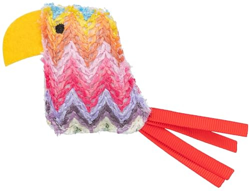Trixie weiches Katzenspielzeug Papagei, Plüschtier für Katzen – 12 cm | Weiches Spielzeug zum Spielen und Toben – fördert den Spieltrieb und sorgt für abwechslungsreiche Beschäftigung