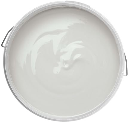 Matt Emulsion Paint, Soft Grey 10L, Interior Walls & Ceilings, Smooth Non-Reflective Finish, Quick Dry – 14m² Coverage Per Litre