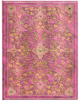 Paperblanks 12-Monatskalender 2025, Diamantenes Thronjubiläum, Ultra, Verso, Elastikband-Verschluss