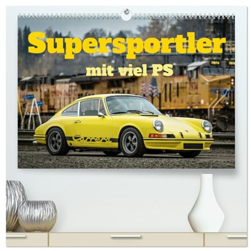 Supersportler mit viel PS (hochwertiger Premium Wandkalender 2026 DIN A2 quer), Kunstdruck in Hochglanz: Die besten Supersportwagen in diesem ... Bilder von PS Boliden (CALVENDO Mobilitaet)