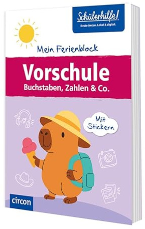 Mein Ferienblock - Vorschule: Buchstaben, Zahlen & Co.