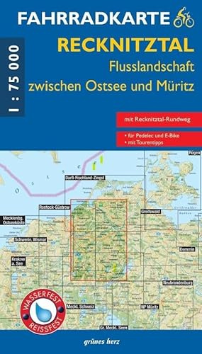 Fahrradkarte Recknitztal: Flusslandschaft zwischen Ostsee und Müritz (Fahrradkarten)