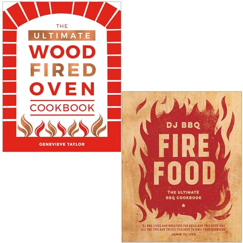 Foblit ltd Il libro di ricette definitivo per il forno a legna di Genevieve Taylor e Fire Food Il libro di ricette definitivo per il barbecue di Christian Stevenson, set di 2 libri
